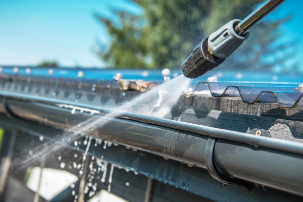 Gutter Pressure Washing in Orange