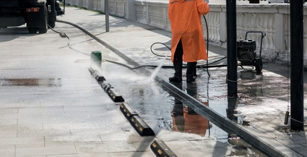 Parking Lot Pressure Washing in Orange