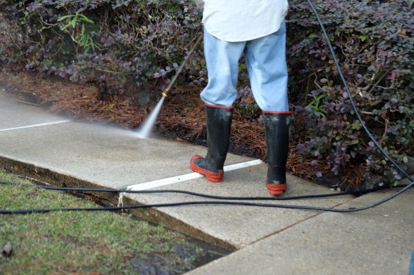 Walkway Washing in Orange