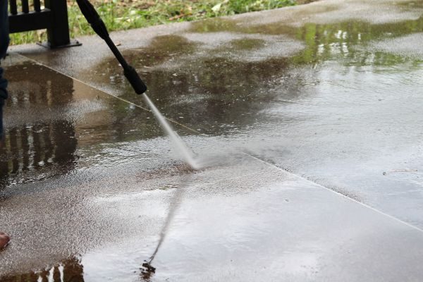 Concrete Deck Cleaning in Orange