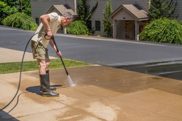 Concrete Dirt Removal in Orange