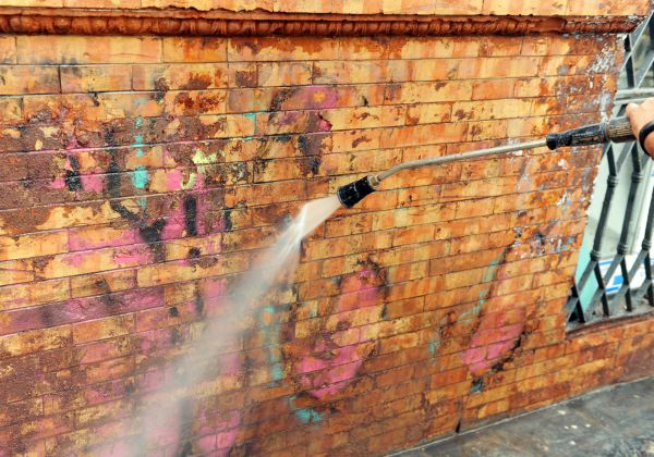 Brick Graffiti Cleaning in Orange