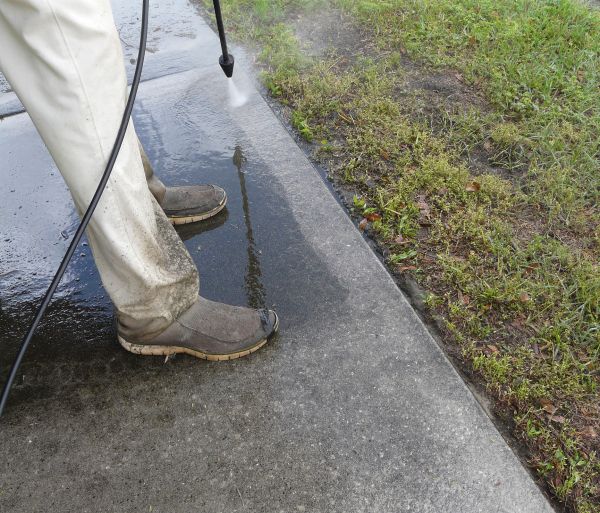 Concrete Slab Powerwashing in Orange